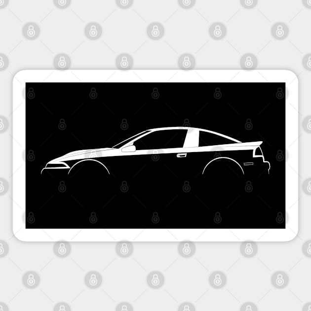 Mitsubishi Eclipse (1990) Silhouette Magnet by Car-Silhouettes